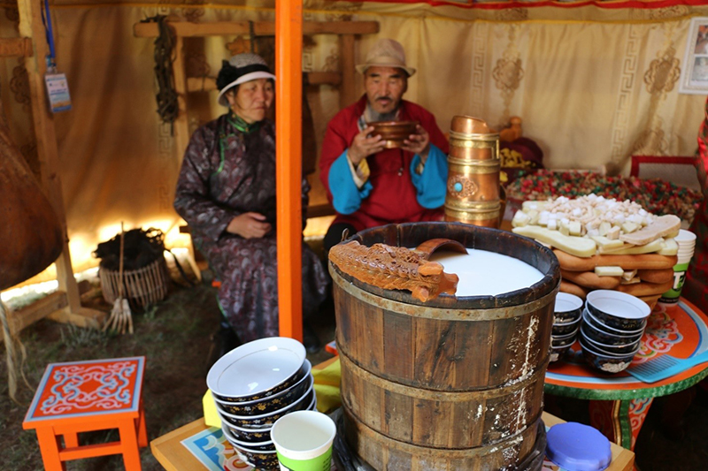 Making airag in khokhuur registered by UNESCO | Mare’s Milk “Airag”